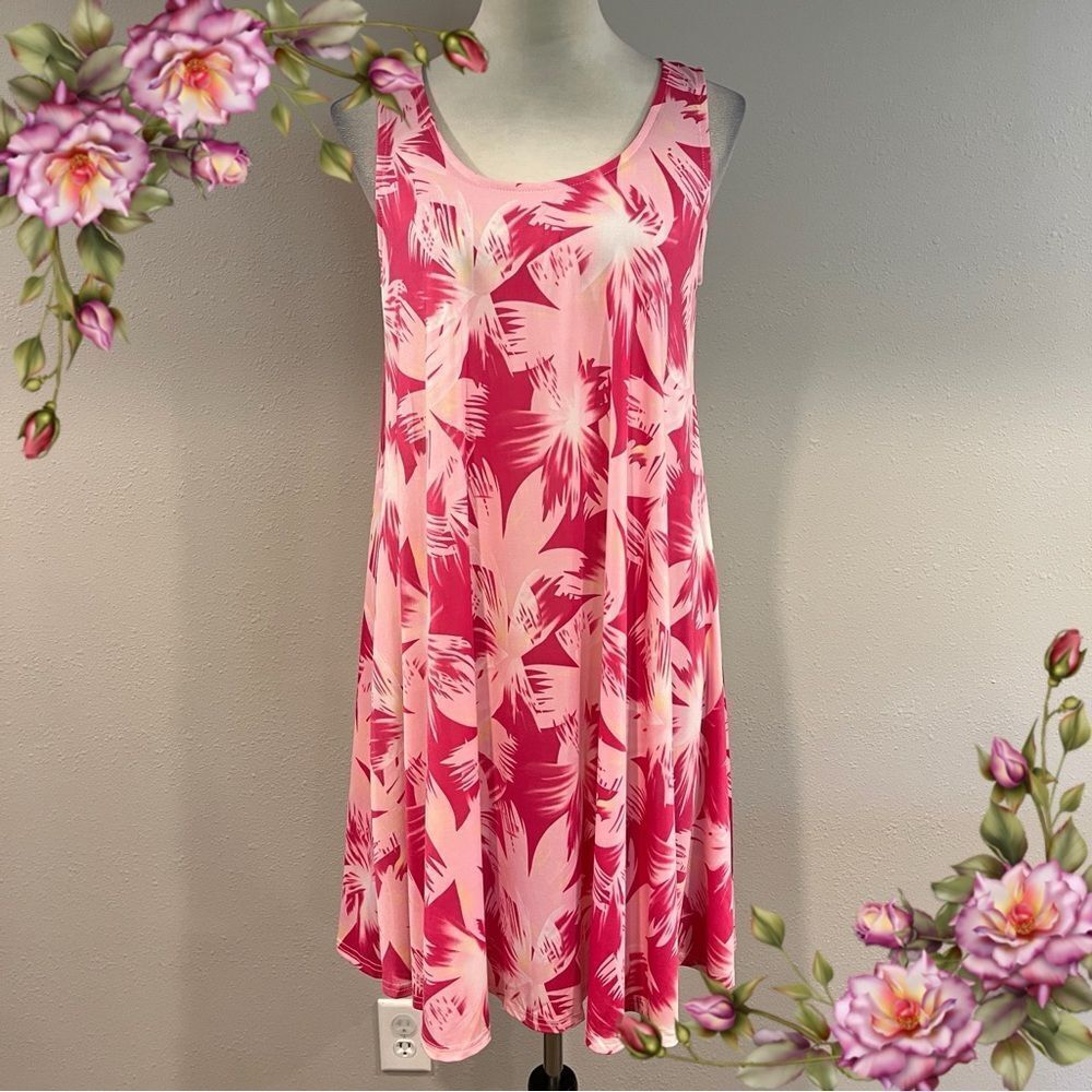 Floral a-line sleeveless mini dress‎